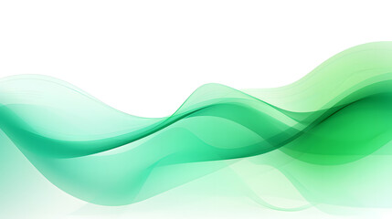 Fototapeta premium Professional green dynamic waves abstract illustration for vibrant design projects