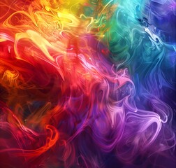 Obraz premium Explosive Waves of Crimson and Gold: Abstract Energy Release