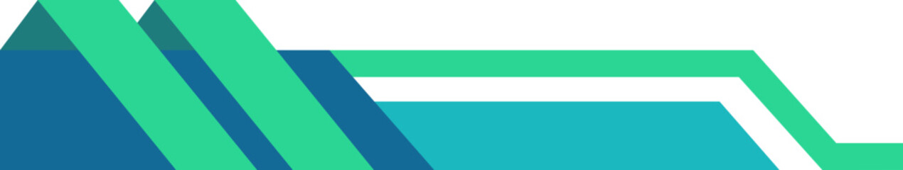 Modern business abstract geometric footer and header. Futuristic tech modern frame for business document. Vector isolated.