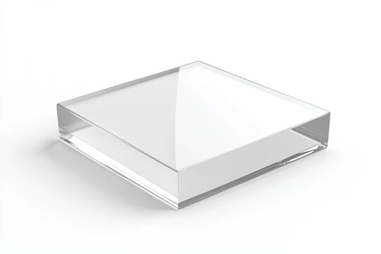 Clear square acrylic display stand