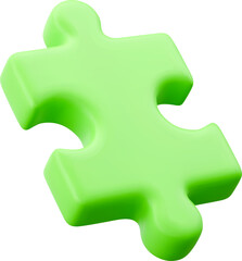 Obraz premium 3d Green Puzzle