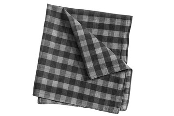 Folded handkerchief isolated