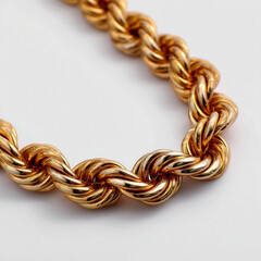 Obraz premium golden chain on white