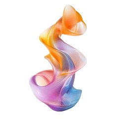 Obraz premium a colorful abstract design with a curved curve