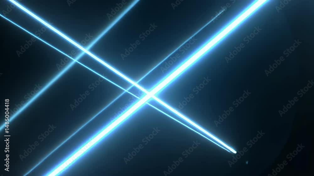 Poster abstract blue light rays on dark background for creative visual projects