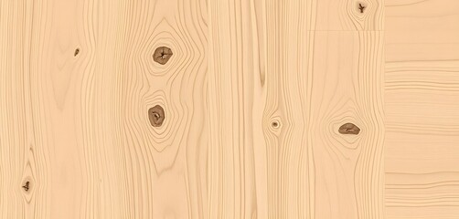 Fototapeta premium Light Natural Wood Texture with Smooth Grain and Knots for Interior Design, Craft, and Background Use