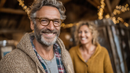 mid-shot of a poll worker assisting a voter with visual impairment to cast their ballot
