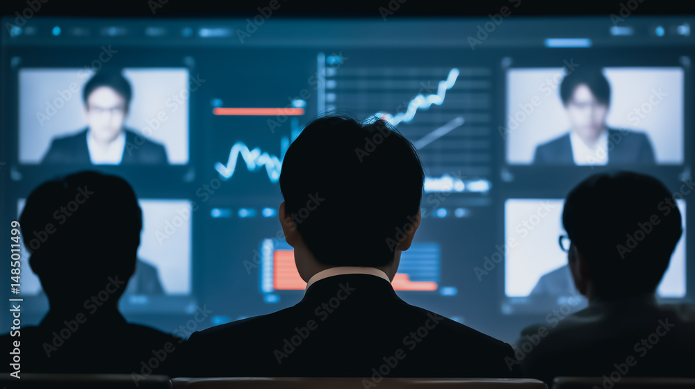 Poster strategic insights in virtual meet: a group of professionals observes a data-driven analysis of an u
