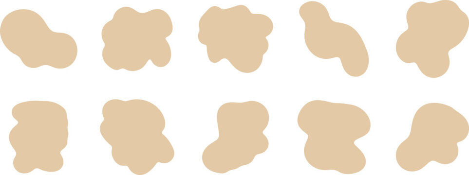 CUTE CREAM BLOP TEXT BOX