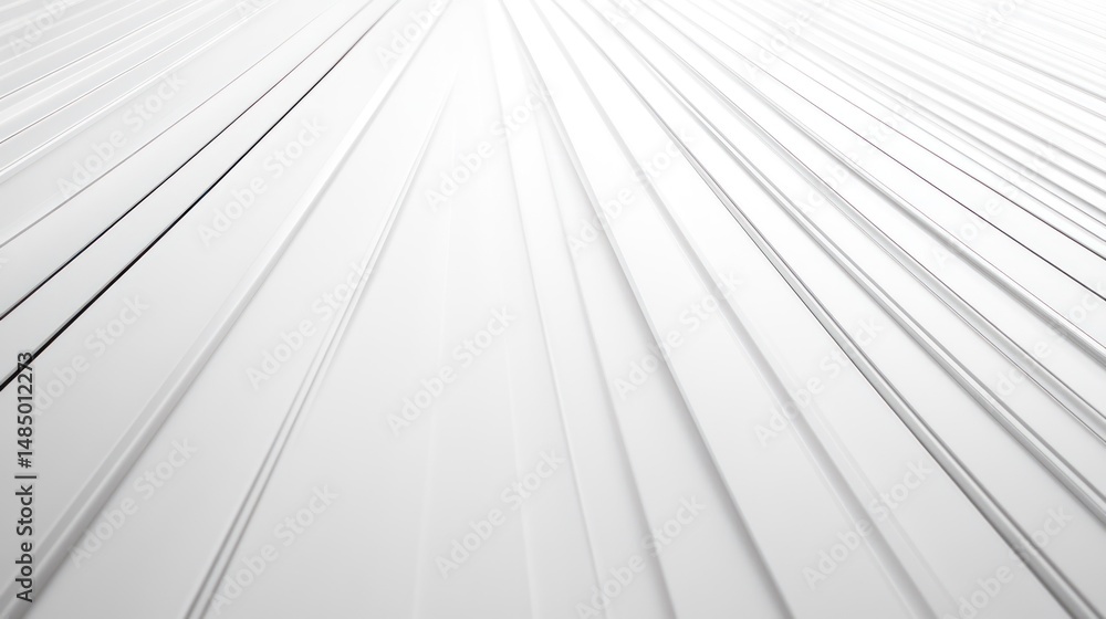 Aufkleber abstract linear white background with converging parallel lines