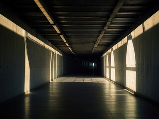 empty underground parking garage