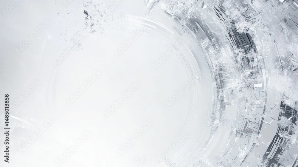 Aufkleber abstract gray and white circle background with textured pattern design