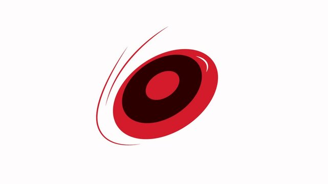frisbee icon animation illustration flat