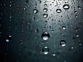 drops of water on the window