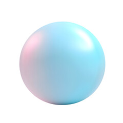 3D illustration of a light-blue sphere surrounded by vibrant, colorful geometric shapes and gradients.