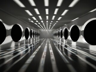3d render of an abstract futuristic background
