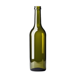 a green bottle with a white background