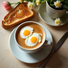 breakfast with coffee