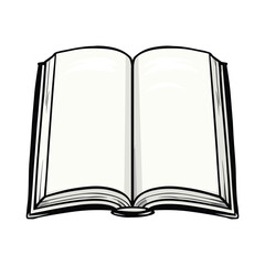 open book vector illustration
