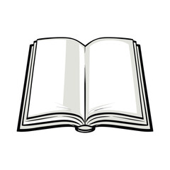 open book vector illustration
