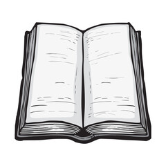open book vector illustration