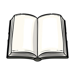 open book vector illustration