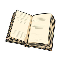 open book vector illustration