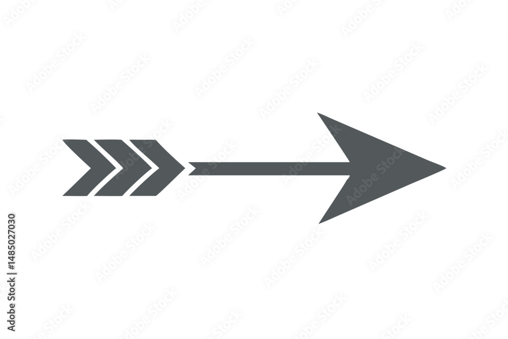 Aufkleber stylish gray arrow icon design element for web and print
