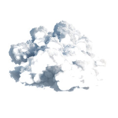 Obraz premium Fluffy white cloud floating in a clear sky during a sunny day