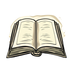 open book vector illustration