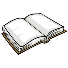open book vector illustration