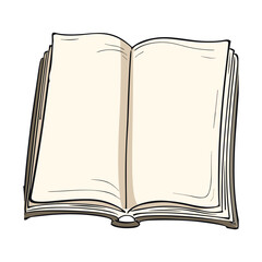 open book vector illustration