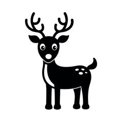 christmas cartoon reindeer character