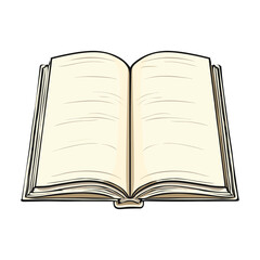 open book vector illustration