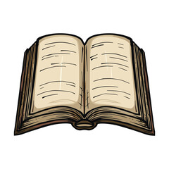 open book vector illustration
