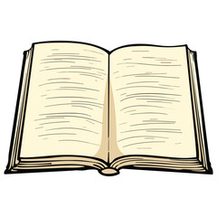 open book vector illustration