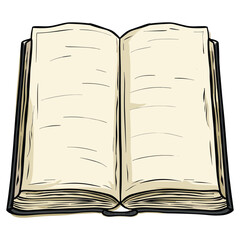 open book vector illustration