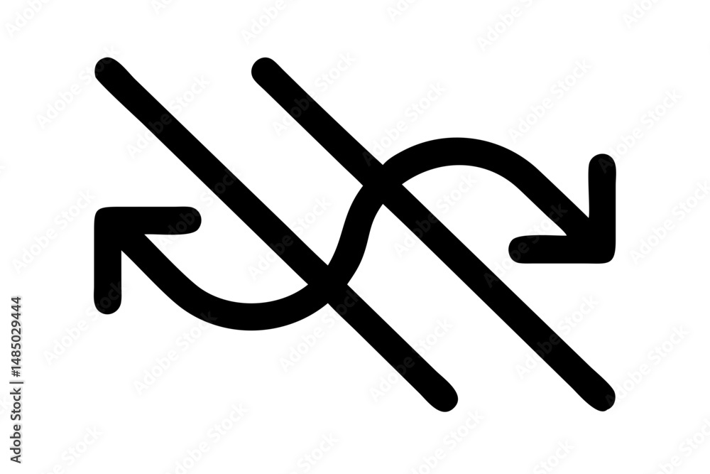 Poster abstract black arrows intertwined design element for website
