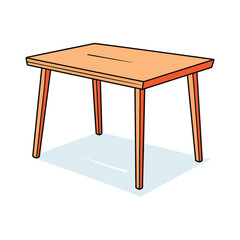 vector illustration of a table