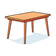 vector illustration of a table