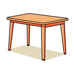 vector illustration of a table