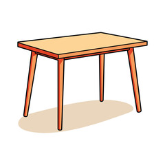 vector illustration of a table