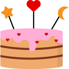 Illustration of Birthday Cake