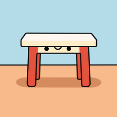 vector illustration of a table