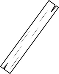 slash wood borad letter outline sign