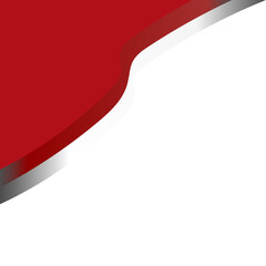 Obraz premium Indonesia Waving Flag Corner Border