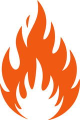 Professional fireball icon with sharp flame tips – logo vector for heat or power brands