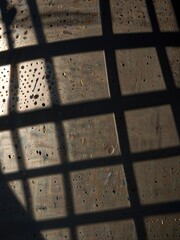metal grid background