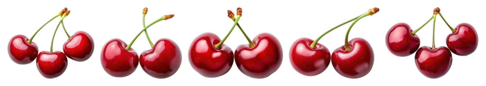 PNG Fresh cherries on transparent background, transparent background