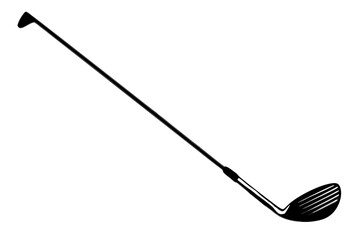 golf club silhoutte vector illustration